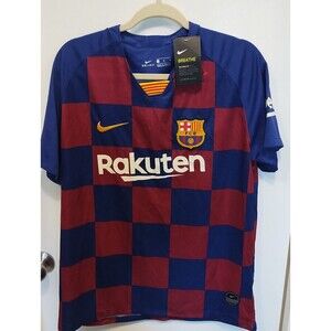 2019/20 Barcelona Authentic Home Jersey #10 Messi Nike Player Issue Kit (#C-7)